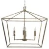 Amelia 4-Light Chandelier, Silver -Lighting Promotion Store Product QDX10143 Image 1