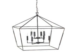 Arnold 8-Light Chandelier, Bronze
