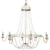 Corinna Chandelier, Champagne Silver 2 Corinna Chandelier, Champagne Silver -Lighting Promotion Store Product QDX10154 Image 1