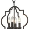 4-Light Quatrefoil Pendant, Bronze -Lighting Promotion Store Product QXC11500 Image 1