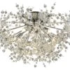 Snowburst 6-Light Semi-Flush, Chrome