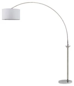 Corona Arc Floor Lamp, Nickel