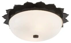 Rachel Flush Mount, Natural Brass