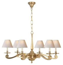Myrna Chandelier, Natural Brass