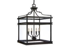 Mykonos Medium Lantern, Gilded Iron