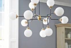 Bistro Chandelier, Antiqued Brass -Lighting Promotion Store Product VIS12784 Image 3