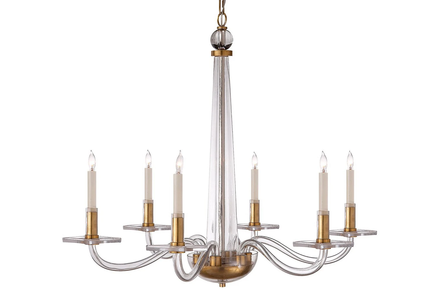 Robinson Chandelier, Antiqued Brass 4 Robinson Chandelier, Antiqued Brass - Image 2