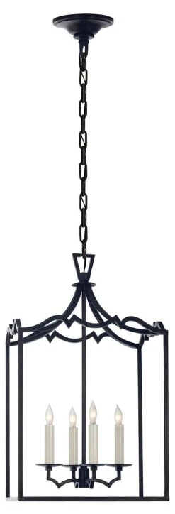 Darlana Fancy Lantern, Gilded Iron