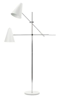 2-Light Tivat Floor Lamp, Black -Lighting Promotion Store Product VOH10383 Image 3