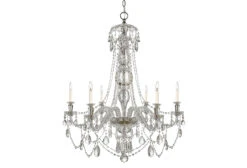 Daniela Wide 6-Light Chandelier, Crystal