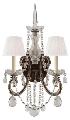 Adrianna Crystal Double 2-Light Sconce