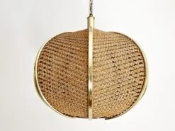 Midcentury Woven Pendant Light -Lighting Promotion Store vmf vendor BKM 4934637 1657024850012 265271