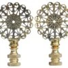 Lacy Brass Lamp Finials - A Pair -Lighting Promotion Store vmf vendor INW 4854226 1568220526898 907475