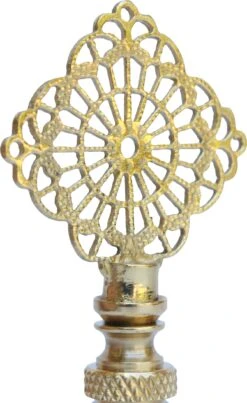 Brass Filigree Lamp Finials, Pair -Lighting Promotion Store vmf vendor INW 4857183 1570145602988 54062
