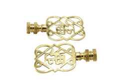 Chinoiserie Brass Lamp Finials - A Pair -Lighting Promotion Store vmf vendor INW 4902411 1615306960232 338980