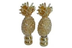 Pineapple Brass Lamp Finials - A Pair -Lighting Promotion Store vmf vendor INW 4933257 1653653359947 267423