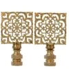Brass Filgree Lamp Finials - A Pair -Lighting Promotion Store vmf vendor INW 4936142 1662910760877 10602