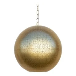 Gold Filigree Lucknow Pendant Lantern