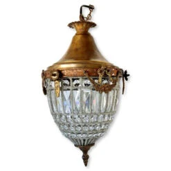 French Crystal Pendent Chandelier