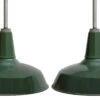 Vintage Industrial Pendant Lights, Pair