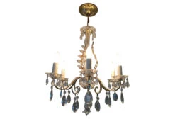 '50s Hollywood Regency Bagues Chandelier
