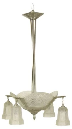 Art Deco Chandelier By H. Mouynet